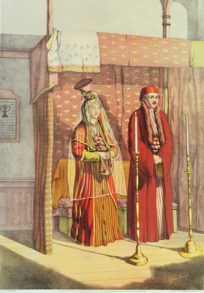 A Jewish Marriage, engraved by Charles Parsons by H.J. van Lennep